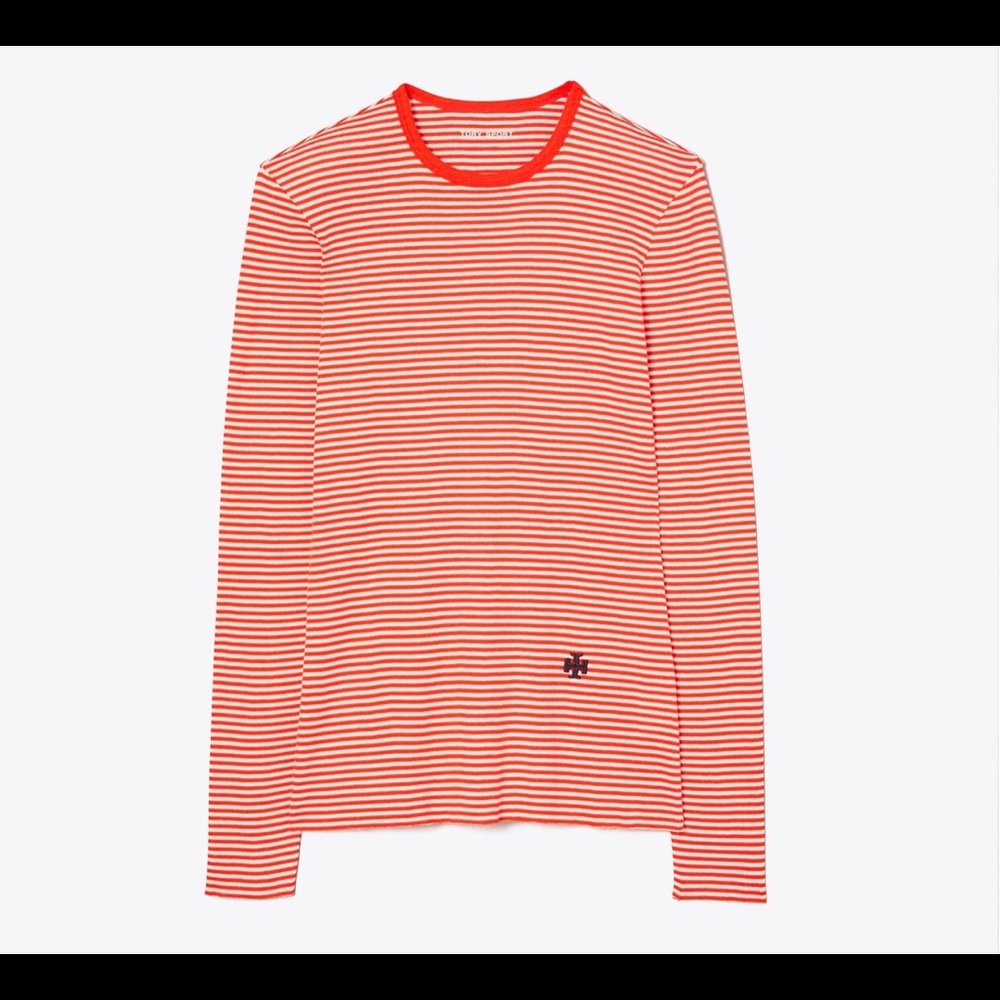 Tory Burch Striped Top - Picture 1 of 5